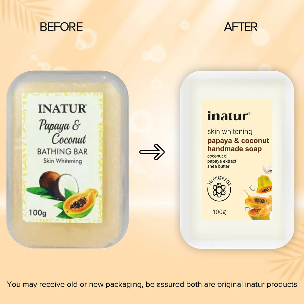 Inatur Papaya and Coconut Soap | Grocsy
