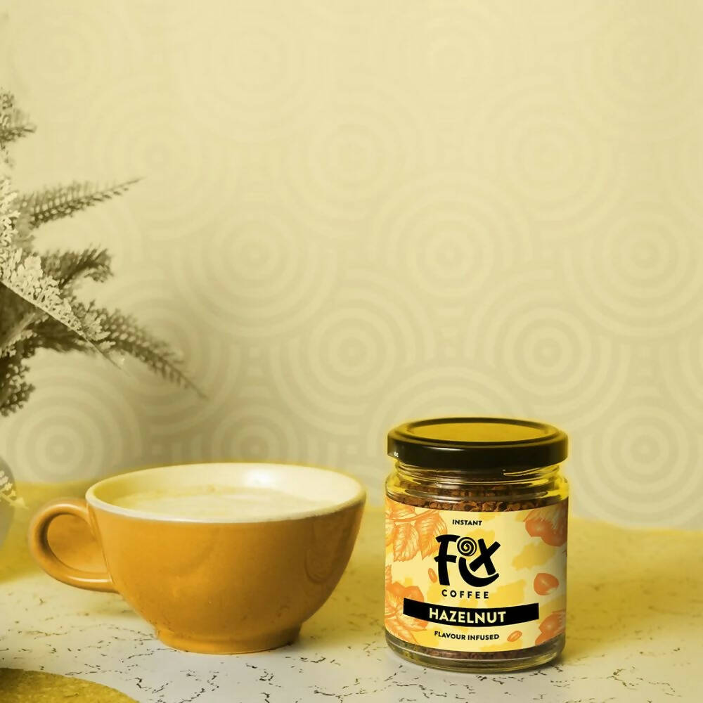 FIX Coffee Hazelnut Instant Coffee Powder | Grocsy