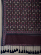 Suta Purple Polka Dots Pure Cotton Saree | Grocsy