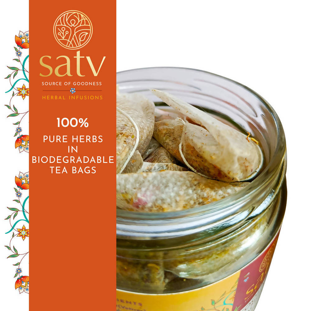 Satv Koolant Khus Herbal Infusion Tea Bags | Grocsy