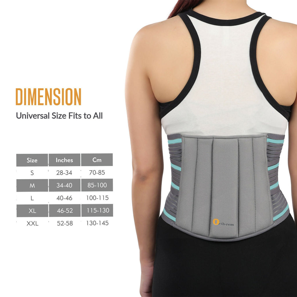 Orth-rem Back Support Brace For Men & Women Lower Back Pain Relief Belt | Grocsy