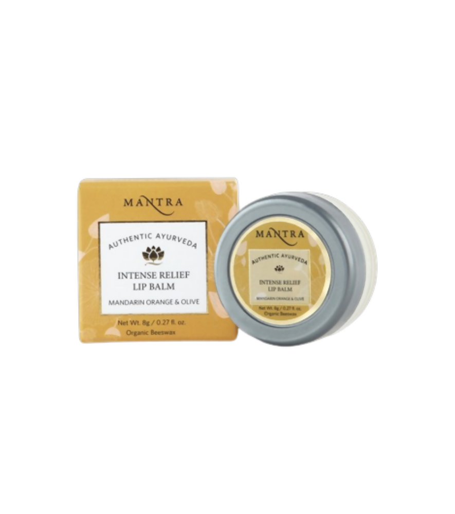 Mantra Herbal Intense Relief Lip Balm Mandarin Orange & Olive | Grocsy
