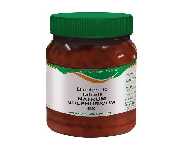 Bio India Homeopathy Natrum Sulphuricum Biochemic Tablets | Grocsy