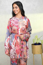 Myshka Women Multi Printed Bling & Sparkly Co-Ords | Grocsy