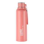 Cello Puro Steel-X Benz 900 Inner Steel Insulated Water Bottle - Peach | Grocsy