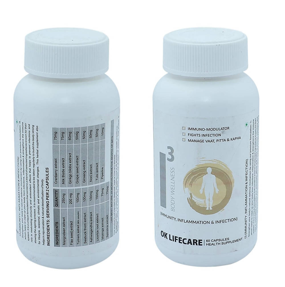 Ok Life Care I3 Body Wellness Capsules | Grocsy