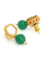Ruby Raang Green Kundan Studs | Grocsy