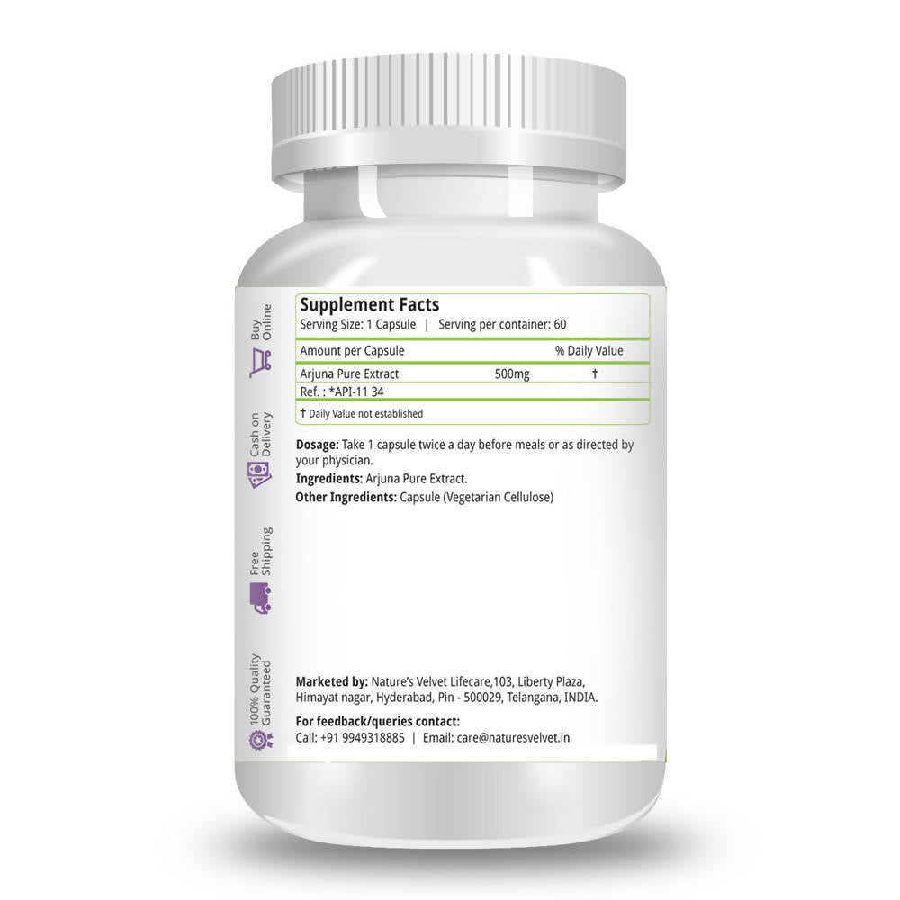 Nature's Velvet Arjuna Capsules | Grocsy