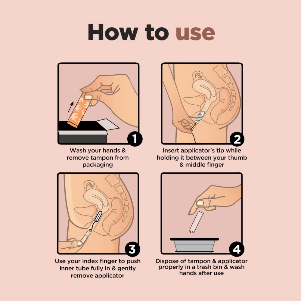 Pee Safe Applicator Tampons | Grocsy