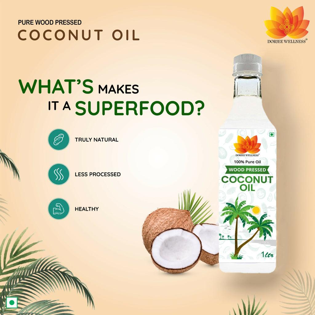 Dorjee Wellness Wood Pressed Coconut Oil | Grocsy