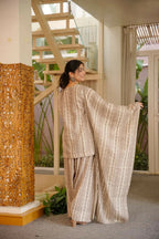 Aayaa Designer Cotton Silk Farshi Salwar Set - Off White | Grocsy