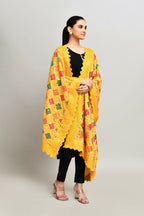 Joban Fashion Multi Color Cotton Embroidery Work Phulkari Dupatta | Grocsy
