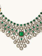 Nuyug Ethereal Kundan Necklace Set | Grocsy