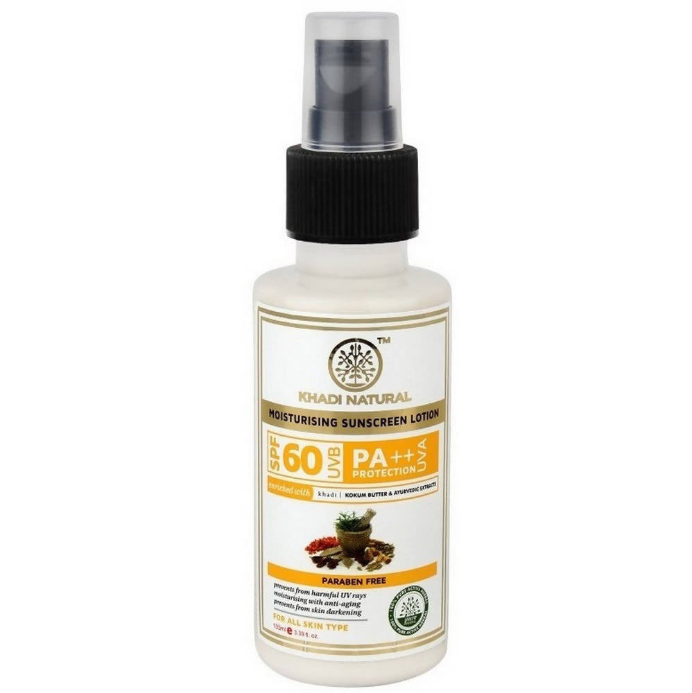 Khadi Natural Moisturising Sunscreen Lotion SPF 60 | Grocsy