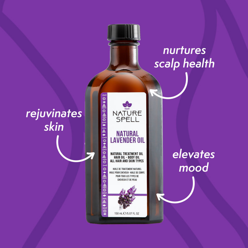 Nature Spell Lavender Oil For Hair & Skin | Grocsy