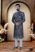 Joban Fashion Men's Blue Base ( Pink & Blue ) TR Kurta with Pyjama | Grocsy
