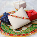 Indianvibez Colourful Beads With Stone Fancy Rakhi | Grocsy