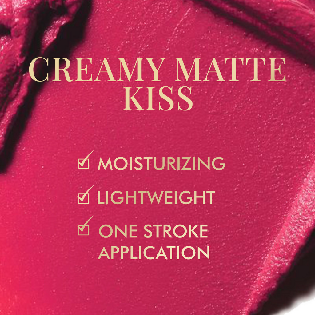 mCaffeine Shades Creamy Matte Kiss Bullet Lipstick Moisturizing Lightweight - Pink Mimosa | Grocsy