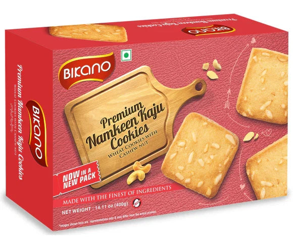 Bikano Premium Namkeen Kaju Cashew Cookies | Grocsy