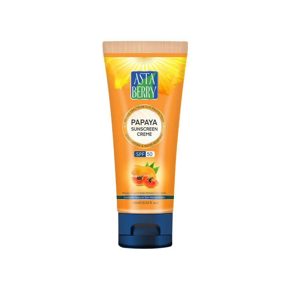 Astaberry Papaya Sunscreen Creme SPF 50 | Grocsy