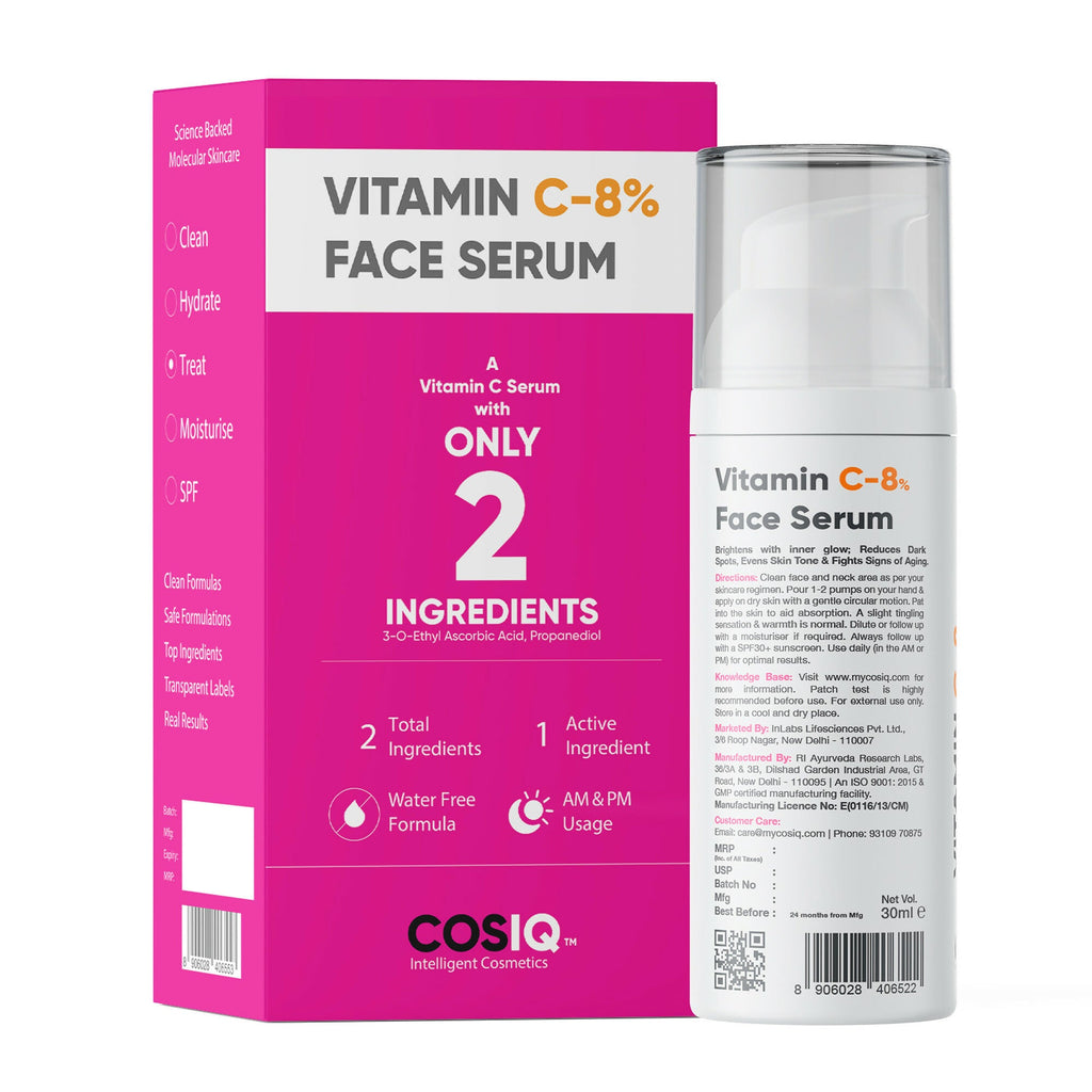 Cos-IQ Vitamin C-8% Face Serum | Grocsy