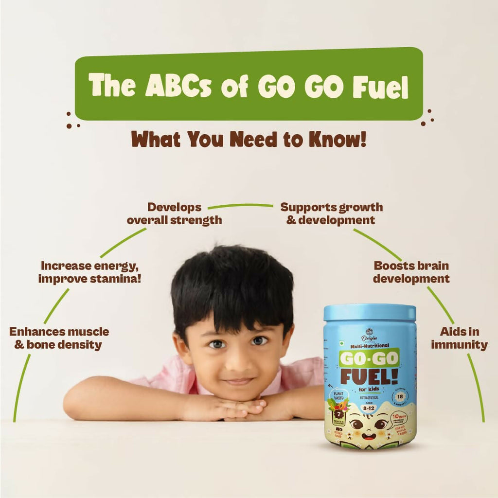 Origin Nutrition Multi Nutritional Go Go Fuel Health Drink For Kids, Ages 8-12 Yrs | Grocsy
