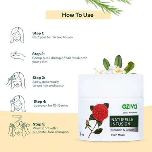 OZiva Naturelle Infusion Nourish & Growth Hair Mask | Grocsy