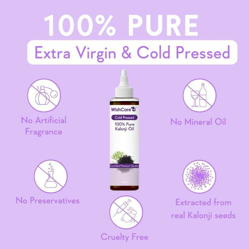 Wishcare 100% Pure Cold Pressed Castor Oil & Kalonji Black Onion Seed Oil Combo | Grocsy