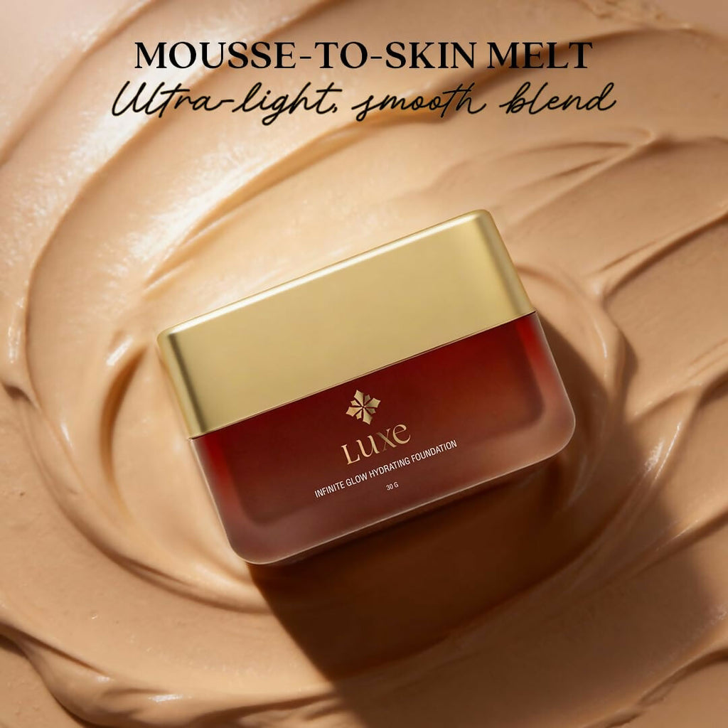 Just Herbs Luxe Infinite Glow Hydrating Foundation Non-Cakey & Long-Lasting (Beige) | Grocsy