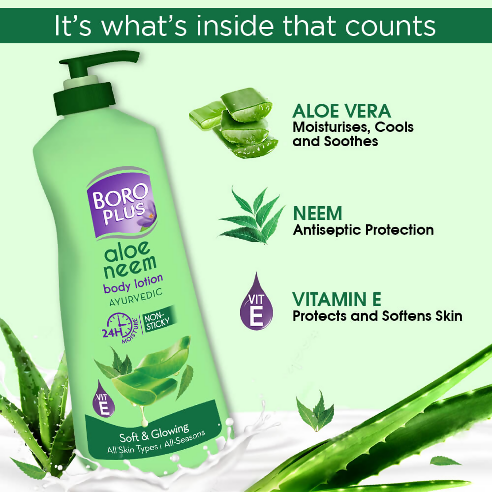 BoroPlus Aloe Neem Body Lotion | Grocsy