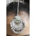 MS Fashion India Traditional Oxidized Silver Maang Tikka | Grocsy