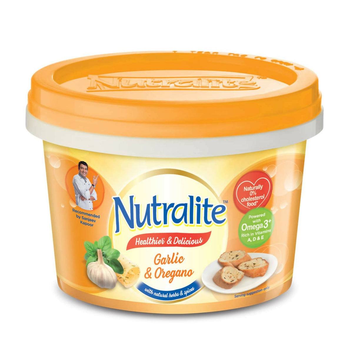 Nutralite Fat Spread - Garlic and Oregano Tub | Grocsy