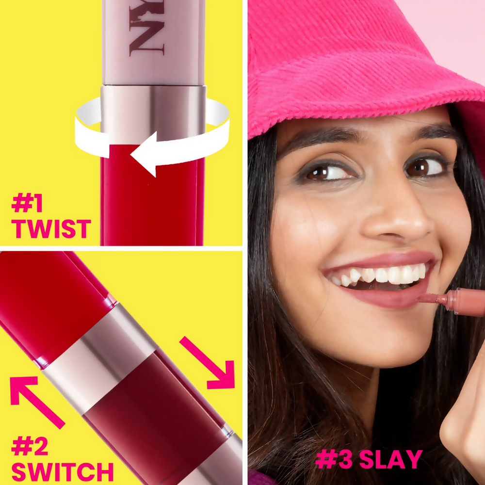 NY Bae 4 IN 1 Lip Play Liquid Lipstick - Rose Rush | Grocsy