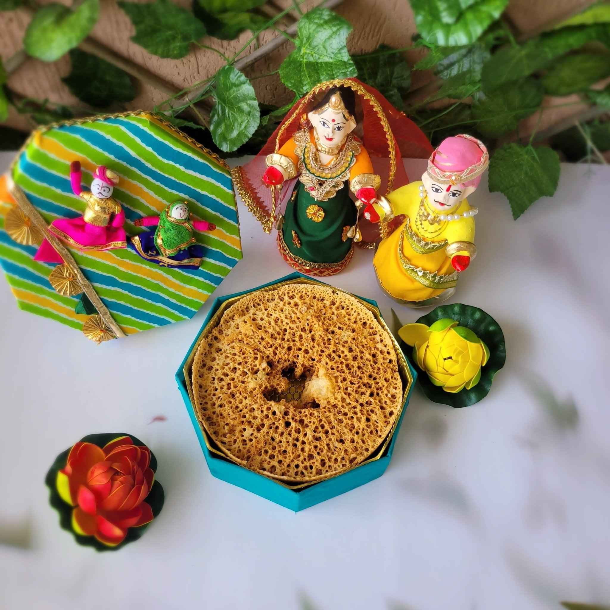 SweeDesi Ghewar Hamper 1 | Grocsy
