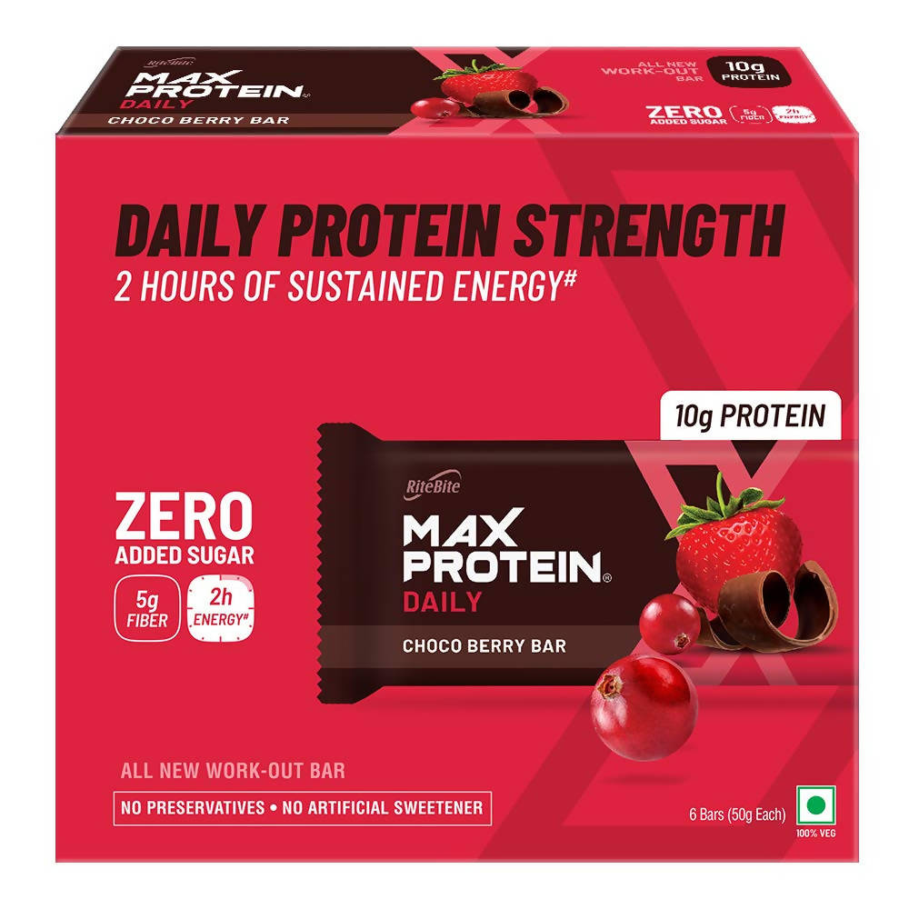 RiteBite Max Protein Daily Choco Berry Bar | Grocsy