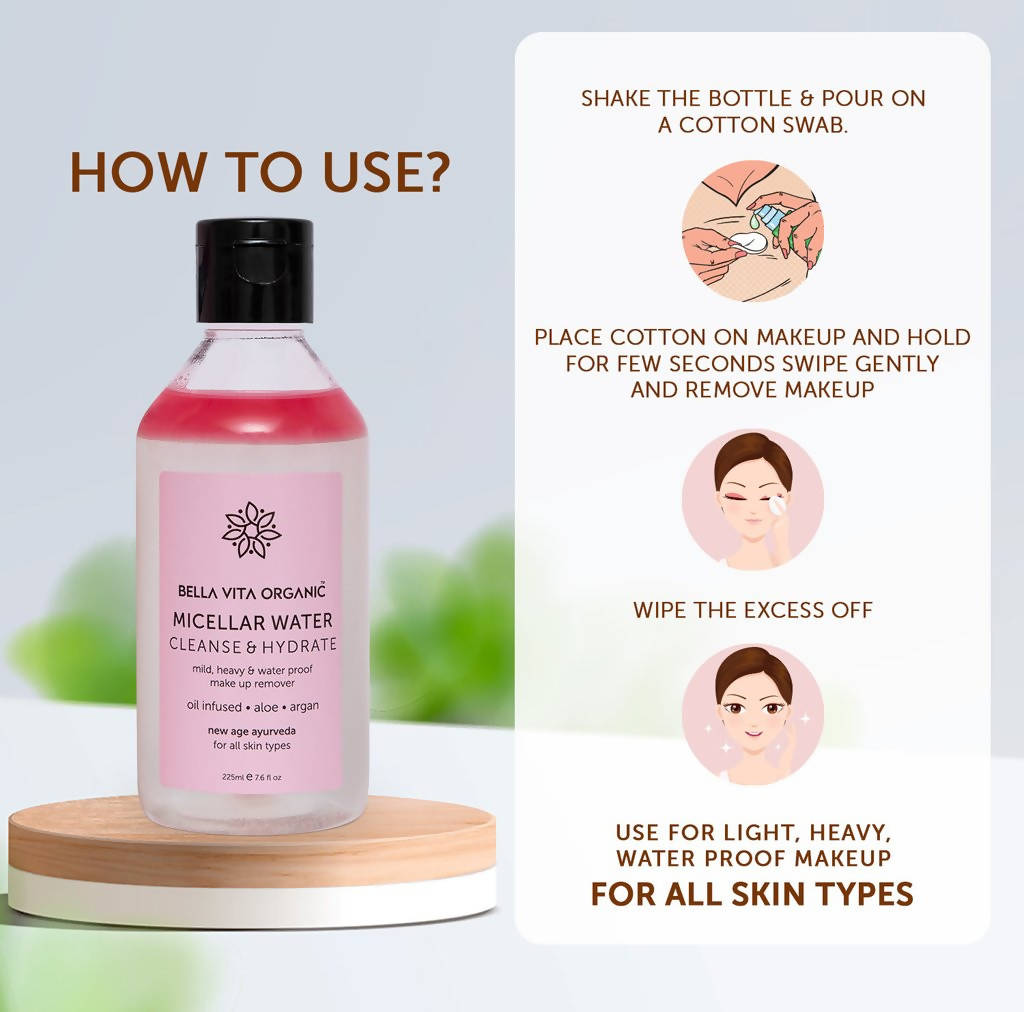 Bella Vita Organic Micellar Water Cleanse & Hydrate | Grocsy