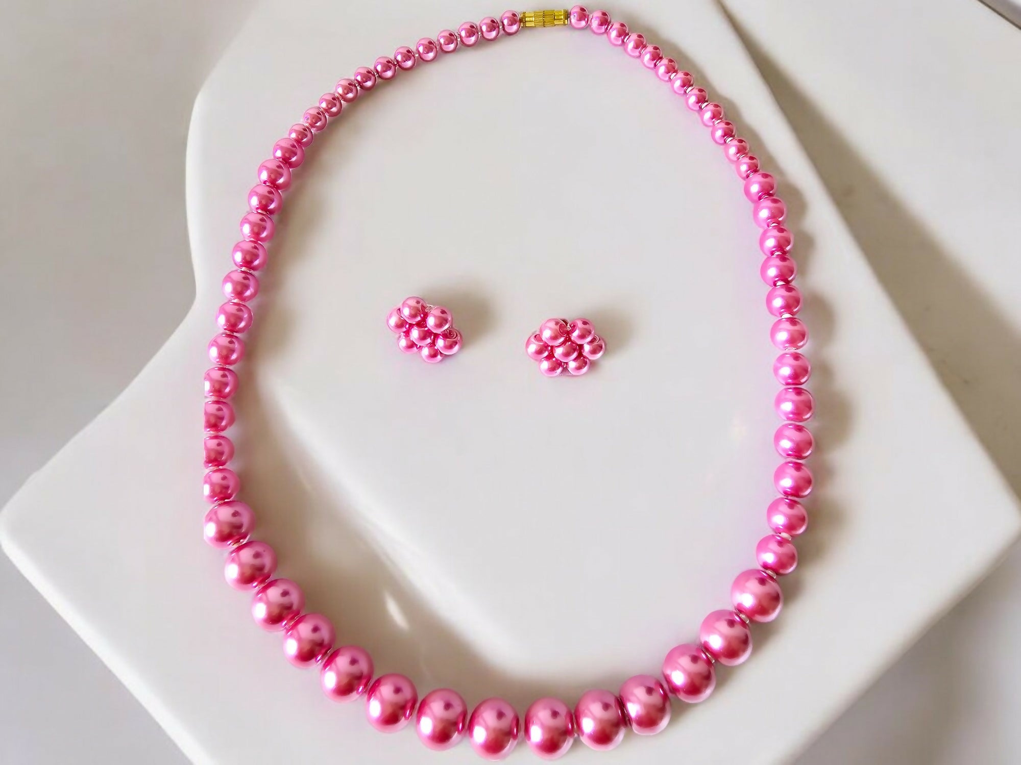 Inhanns Spectrum Everyday Pearl Sets - Single Strand - Pink | Grocsy