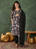 The52 Women's Beautiful Embroidery Work Chinon silk Fabric Straight Kurta Pant and Dupatta Set | Grocsy