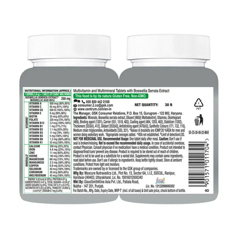 Centrum Adult 50+ Supports Overall Health Tablets | Grocsy