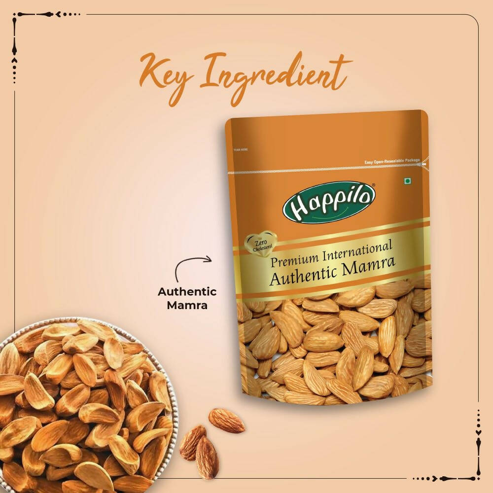 Happilo 100% Premium Authentic Mamra Almonds | Grocsy