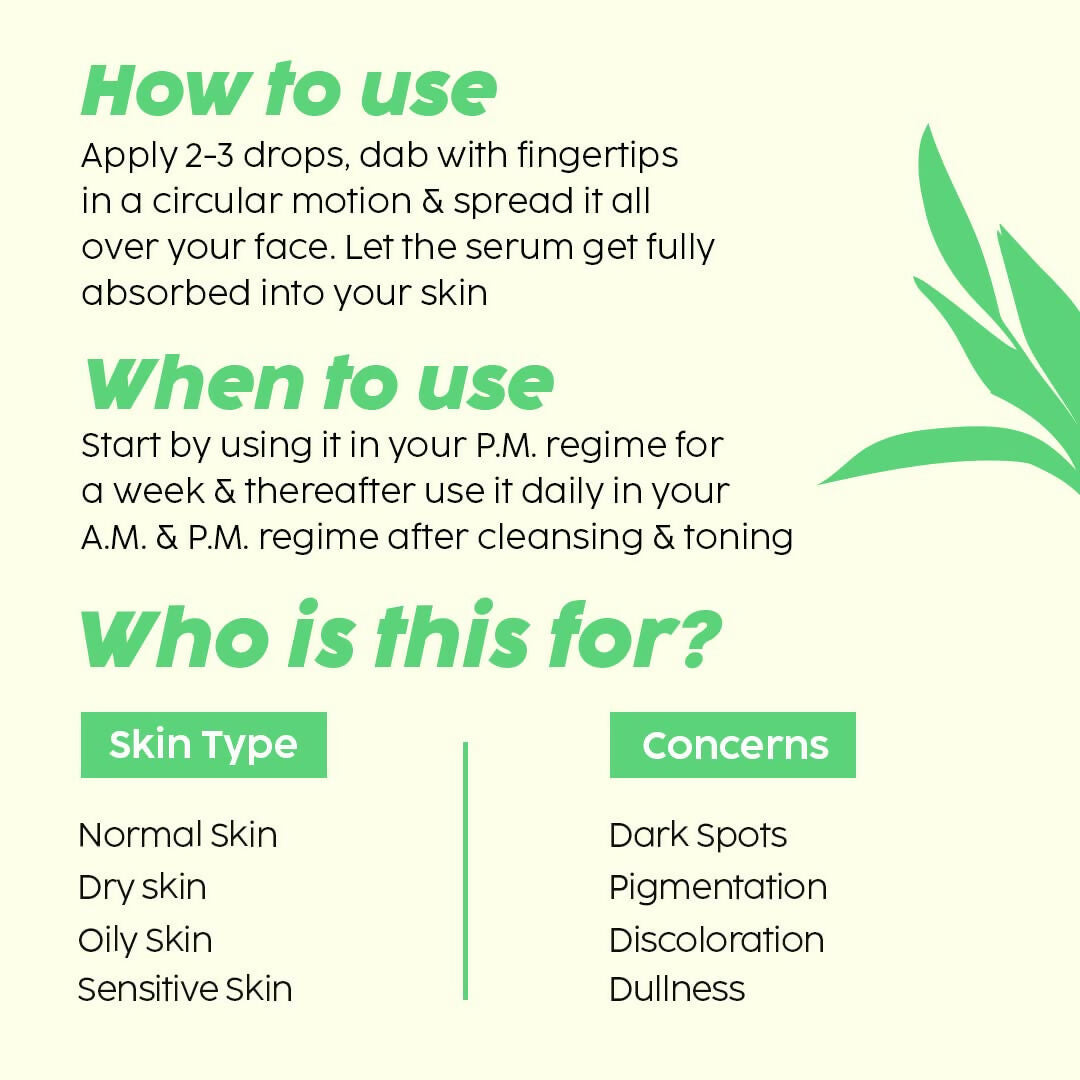 PLIX The Plant Fix 2% Alpha Arbutin Pineapple De-Pigmentation Dewy Face Serum For Pigmentation & Dark Spots Removal | Grocsy