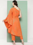 Ahalyaa Women's Traditional Wear Co-ods - Orange | Grocsy