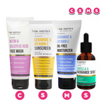 Dr. Sheth's CSMS (Cleanser, Serum, Moisturizer, Sunscreen) Bestseller Combo | Grocsy