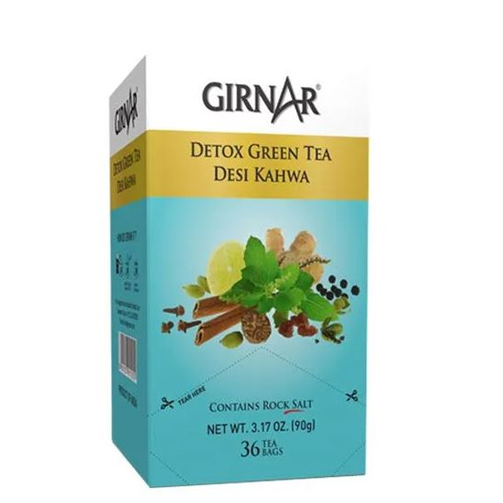 Girnar Detox Green Tea - Desi Kahwa | Grocsy