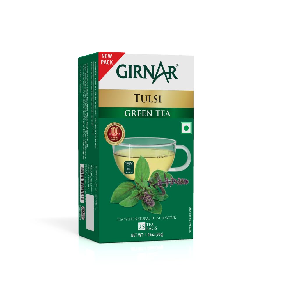 Girnar Green Tea with Tulsi | Grocsy