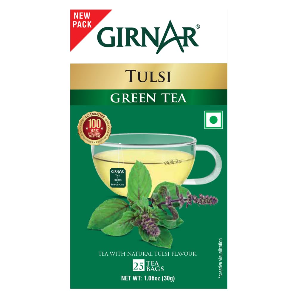 Girnar Green Tea with Tulsi | Grocsy