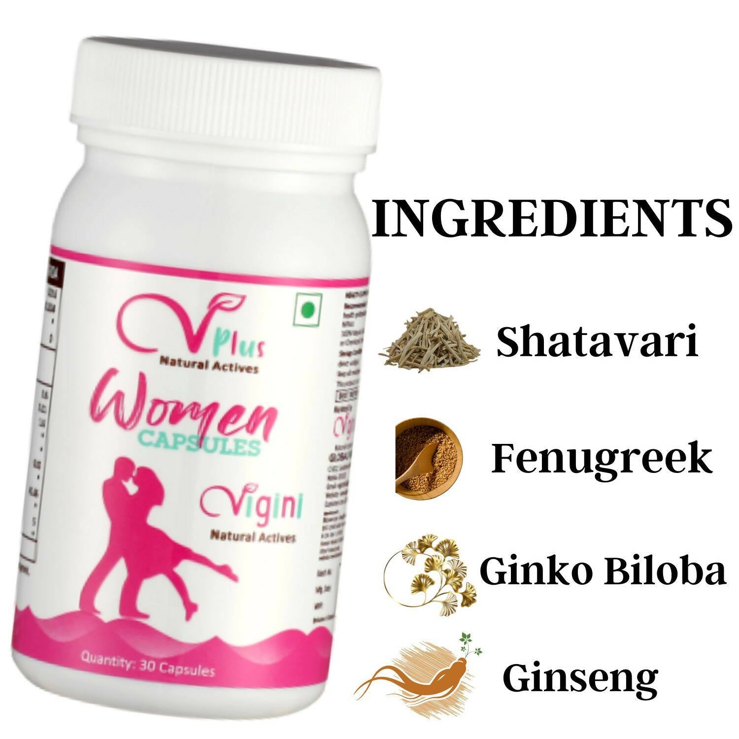 Vigini Natural Actives Performance Women Capsules | Grocsy