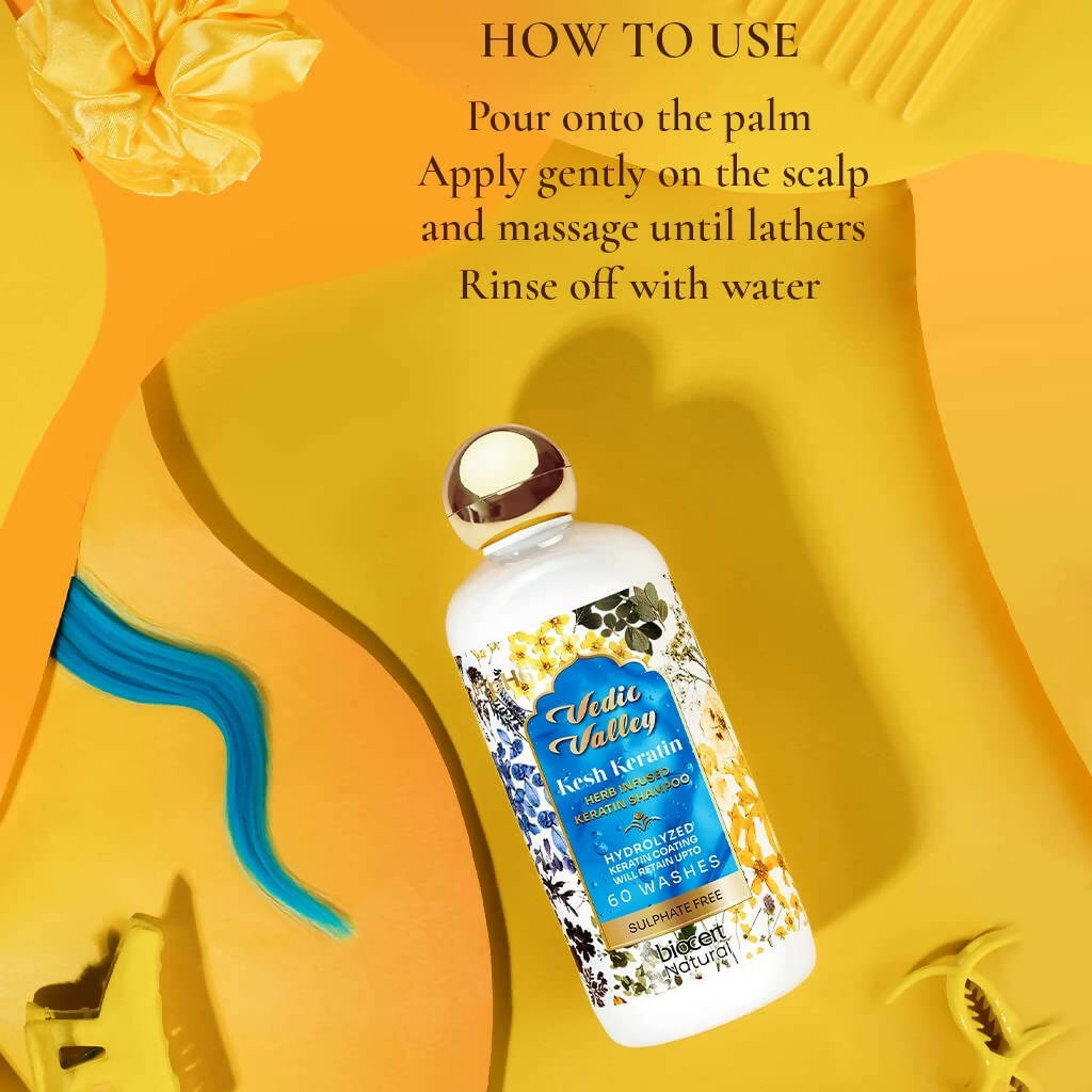 Vedic Valley Kesh Keratin Shampoo | Grocsy