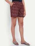 Alvano Printed Maroon Boxer Shorts | Grocsy