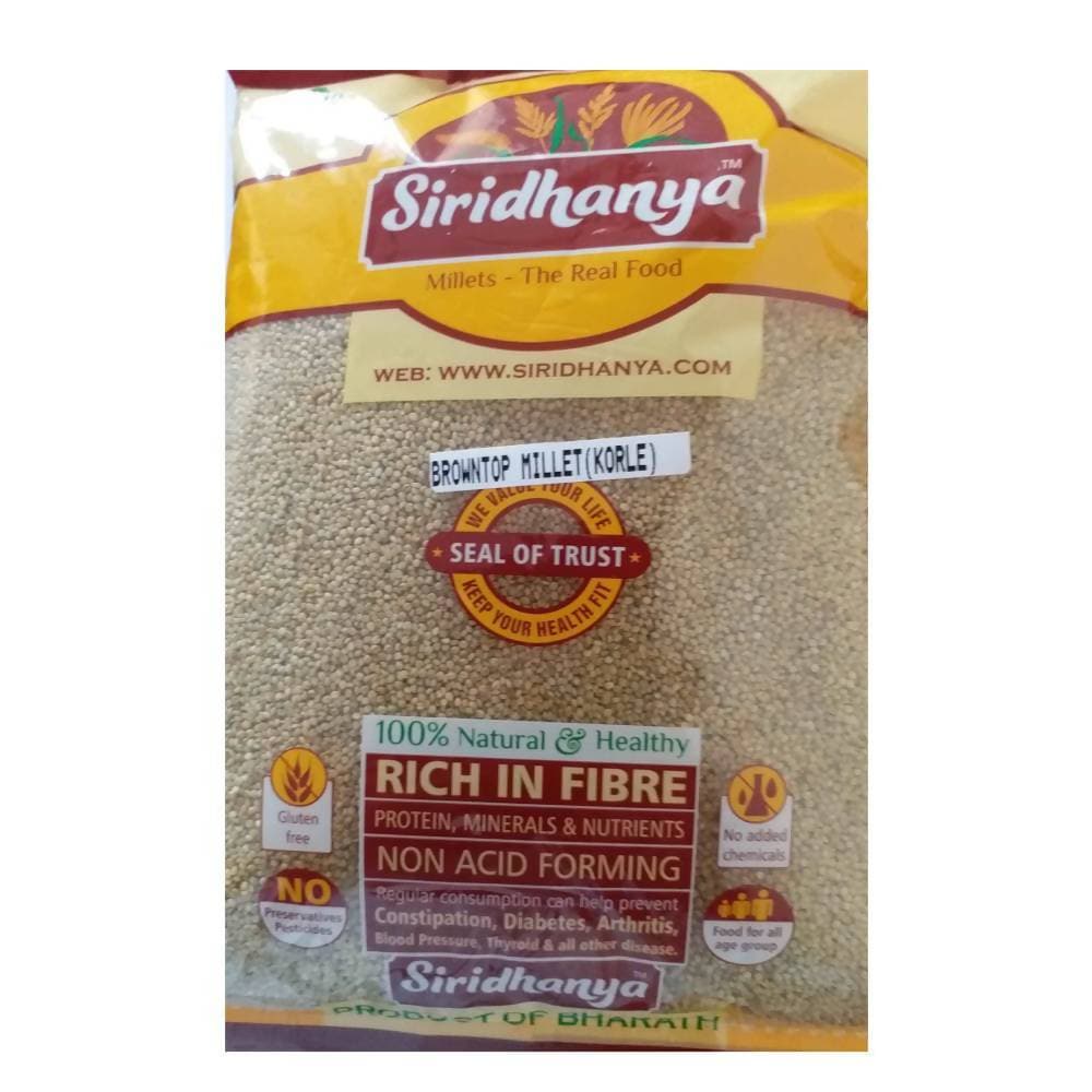 Siridhanya Browntop Millet (Korle) | Grocsy